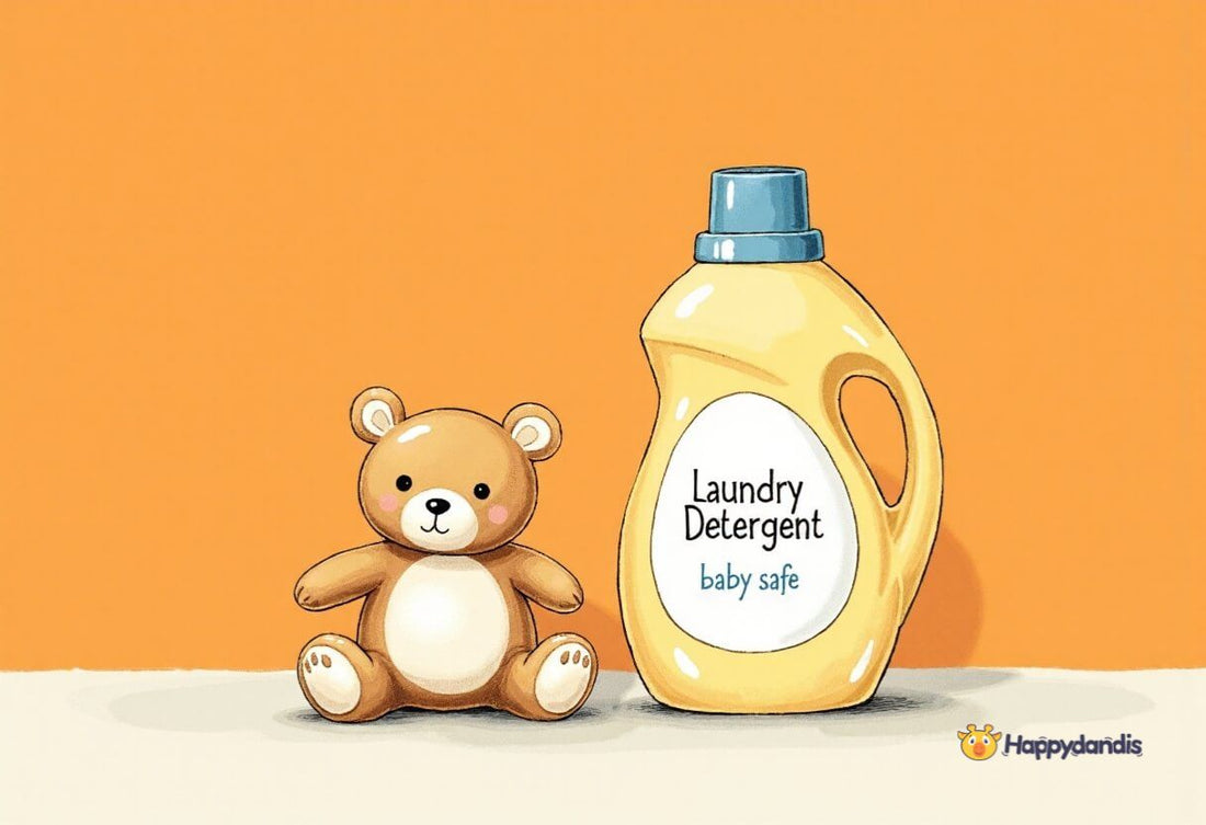 feature image of a blog post showing a stuffed animal with a laundry detergent