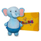 Elephant stuffed animal plush toy with branded Happydandis gift box