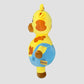 Side view of Happydandis giraffe stuffed animal plush toy